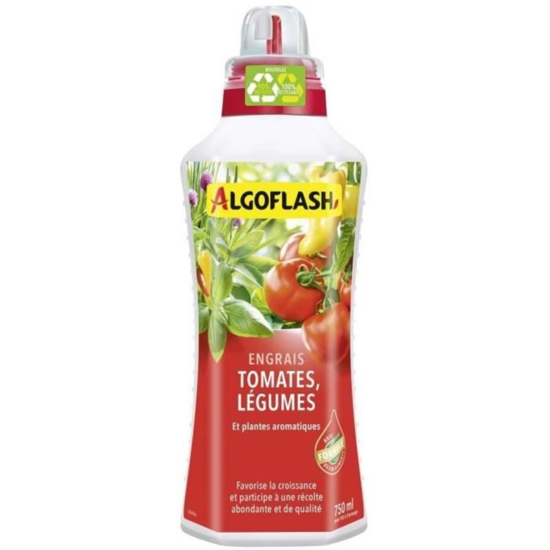 Image secondaire de Engrais Tomates et Légumes - ALGOFLASH NATURASOL - 750 mL