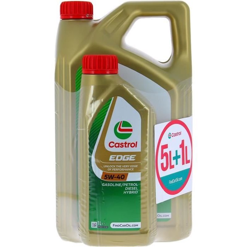 Huile Moteur - CASTROL EDGE - 5W-40 - 5L+1L - 057326