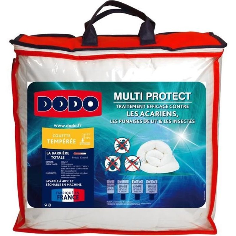 Dodo Couette tempérée MULTIPROTECT - 200 x 200 cm