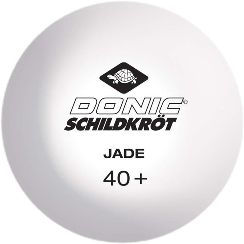 Balles de tennis de table - SCHILDKRÖT - JADE POLY 40+ - blanc -144 pcs.