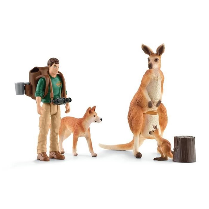 Image secondaire de Coffret Aventures en Océanie, figurines animaux sauvages, Schleich 42550 Wild Life, Pour enfant des 3 ans