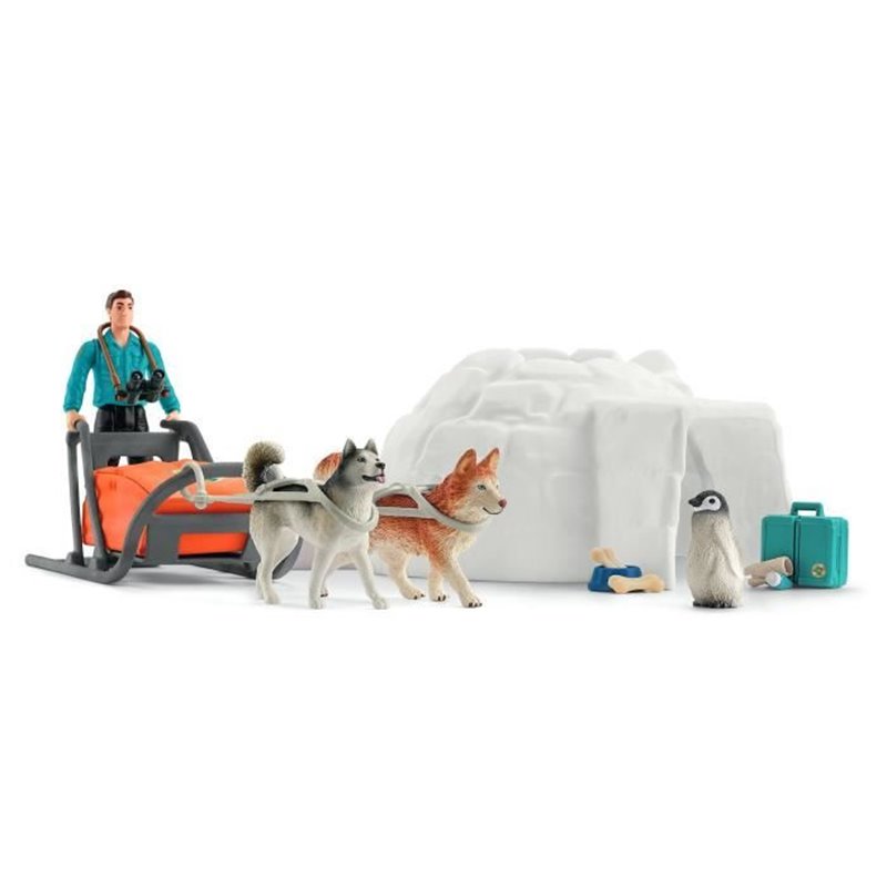 Image secondaire de Coffret Expédition en Antarctique, figurines animaux sauvages, Schleich 42558 Wild Life, Pour enfant des 3 ans