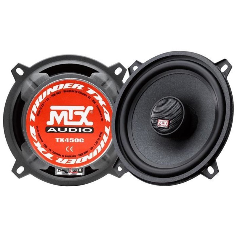 MTX TX450C Haut-parleurs voiture Coaxiaux 2 voies 13cm 70W RMS 4 membrane pulpe célulose