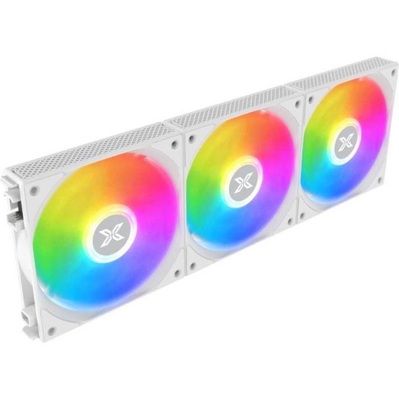 Xigmatek - Starlink Arctic (Blanc) (Pack de 3) - Ventilateurs 3x120mm A-RGB pour boîtier PC