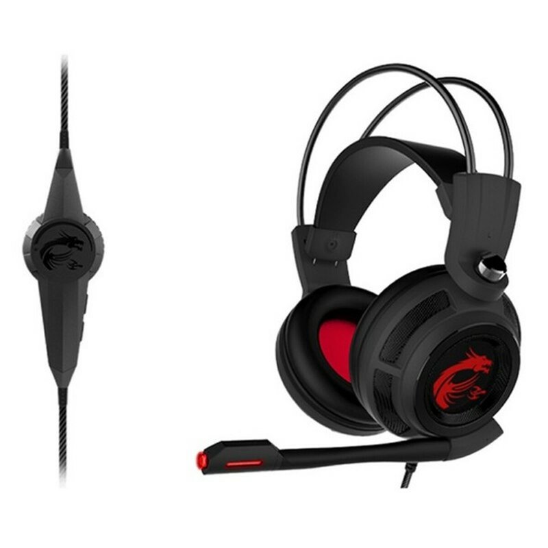 Image secondaire de MSI DS502 Casque Avec fil Arceau Jouer Noir, Rouge