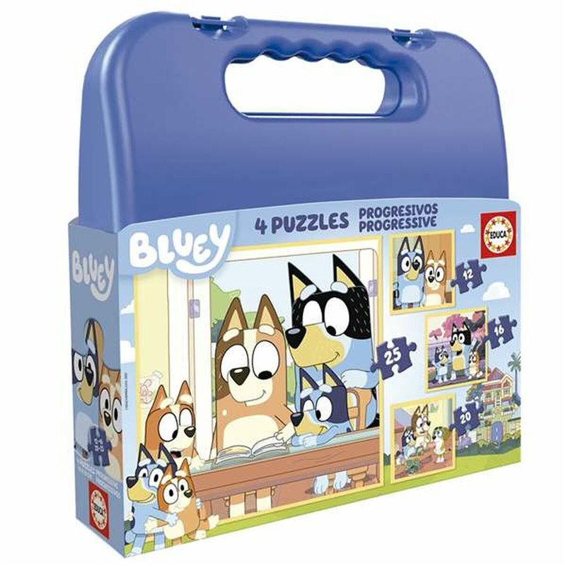 Set de 4 Puzzles Educa Bluey (1 Unité)