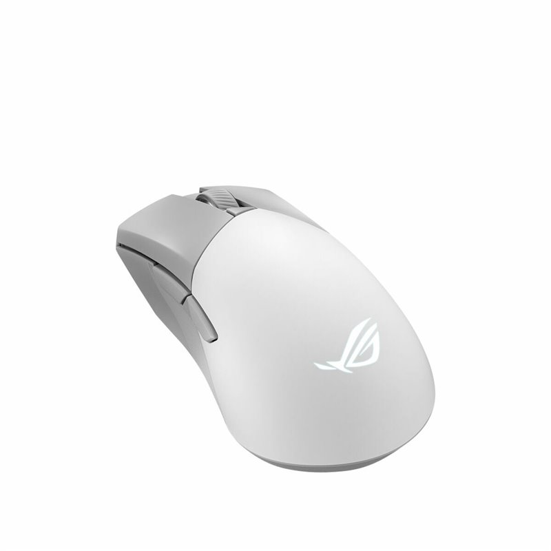 Asus ROG Gladius III Wireless Aimpoint White souris Droitier RF Wireless + Bluetooth + USB Type-A Optique 36000 DPI