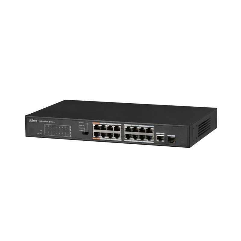 Dahua Technology PFS3117-16ET-135 commutateur réseau Non-géré L2 Fast Ethernet (10/100) Connexion Ethernet, supportant l