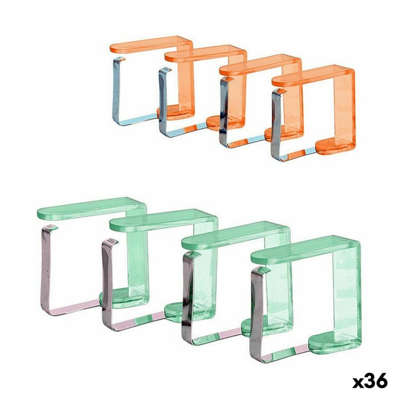 Pince pour nappe 4,5 x 4,3 cm (4 Pièces) (36 Unités)