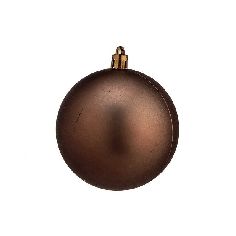 Image secondaire de Lot de boules de Noël Marron Plastique Ø 8 cm 8 x 8 x 47 cm (24 Unités)