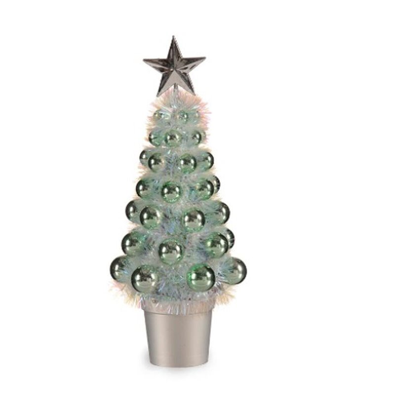 Image secondaire de Figurine Décorative Sapin de Noël Vert polypropylène Plastique 12,2 x 30 x 12,2 cm (12 Unités)