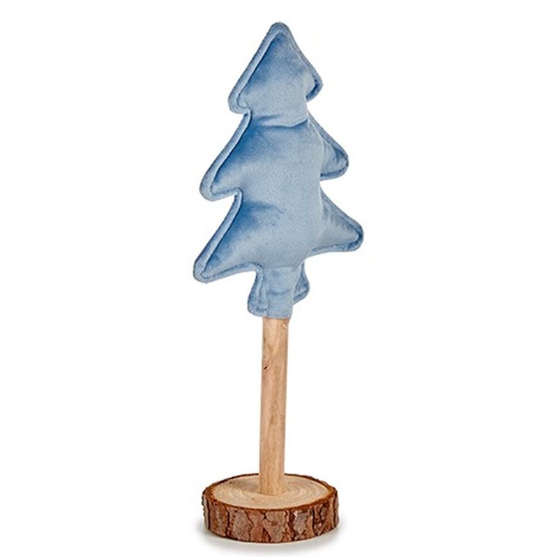 Image secondaire de Sapin de Noël Polyester Bleu Bois 9,5 x 32 x 13 cm (12 Unités)