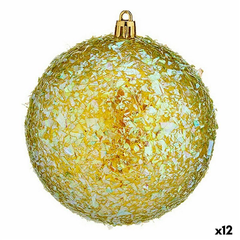 Lot de boules de Noël Vert 10 cm (12 Unités)