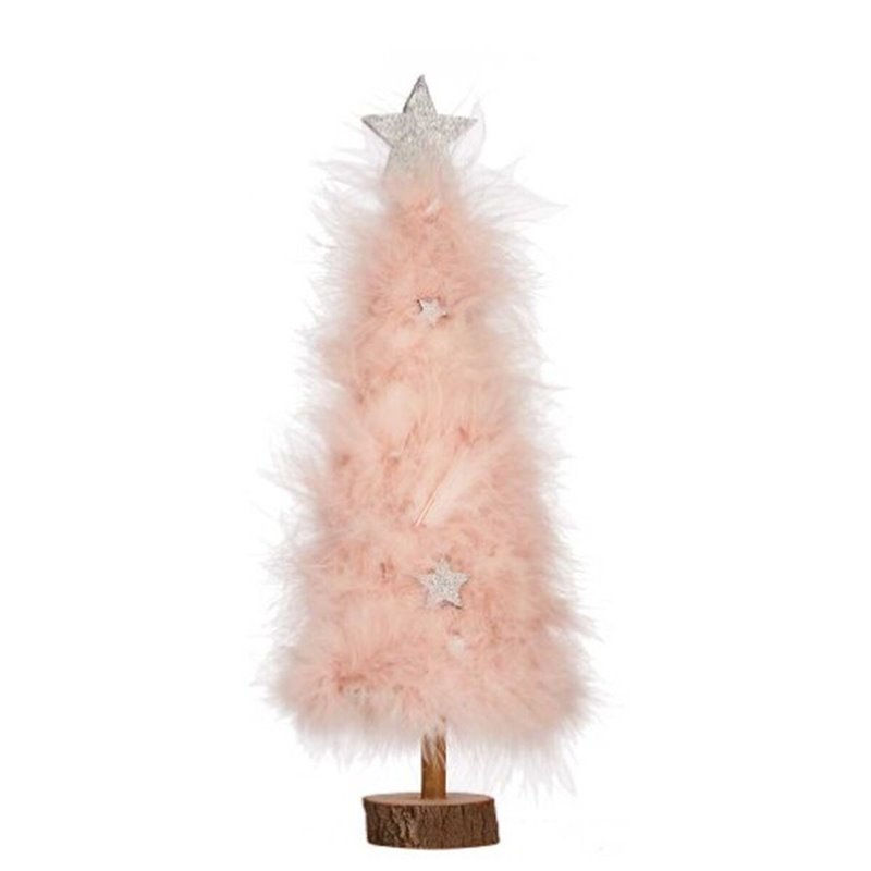 Image secondaire de Sapin de Noël Rose Bois Plastique 9 x 34 x 9 cm (6 Unités)