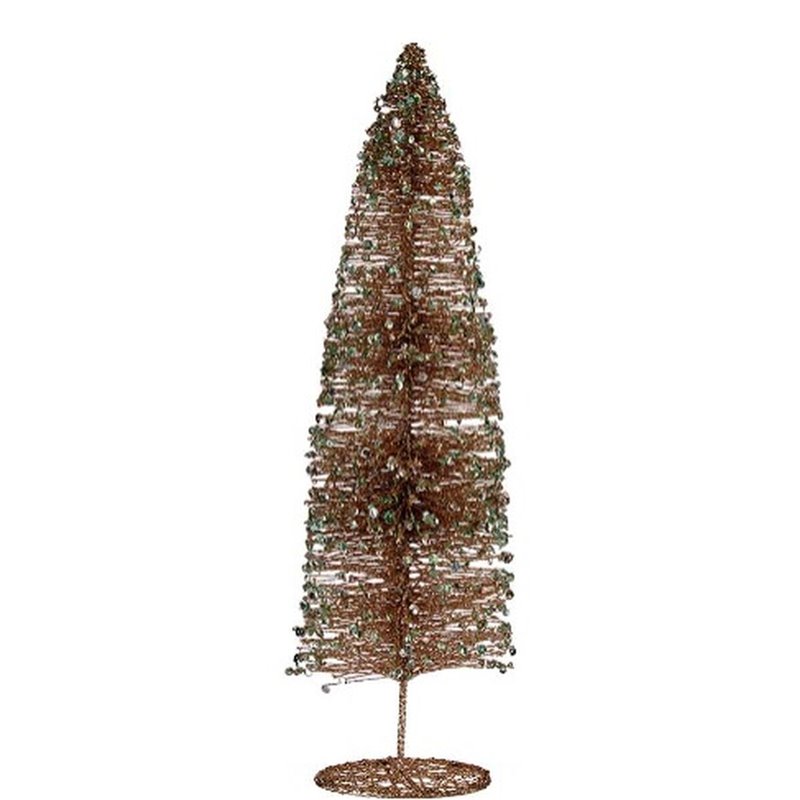 Image secondaire de Sapin de Noël Paillettes champagne 10 x 40 x 10 cm (6 Unités)