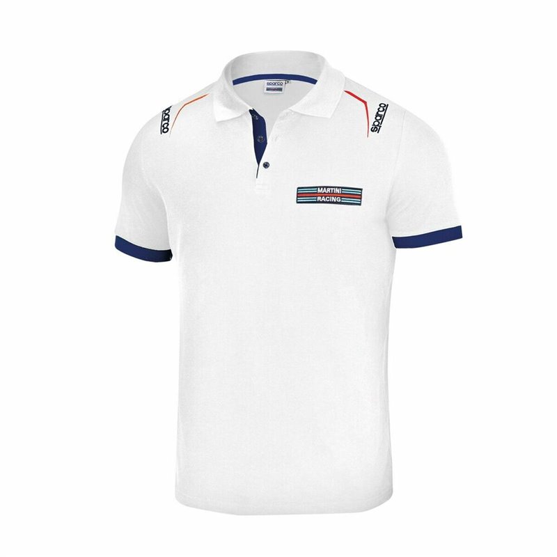 Polo à manches courtes Sparco Martini-R Blanc Taille XXL