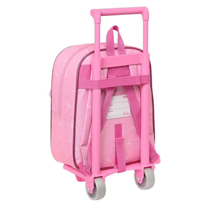 Image secondaire de Cartable à roulettes Barbie Girl Rose 22 x 27 x 10 cm