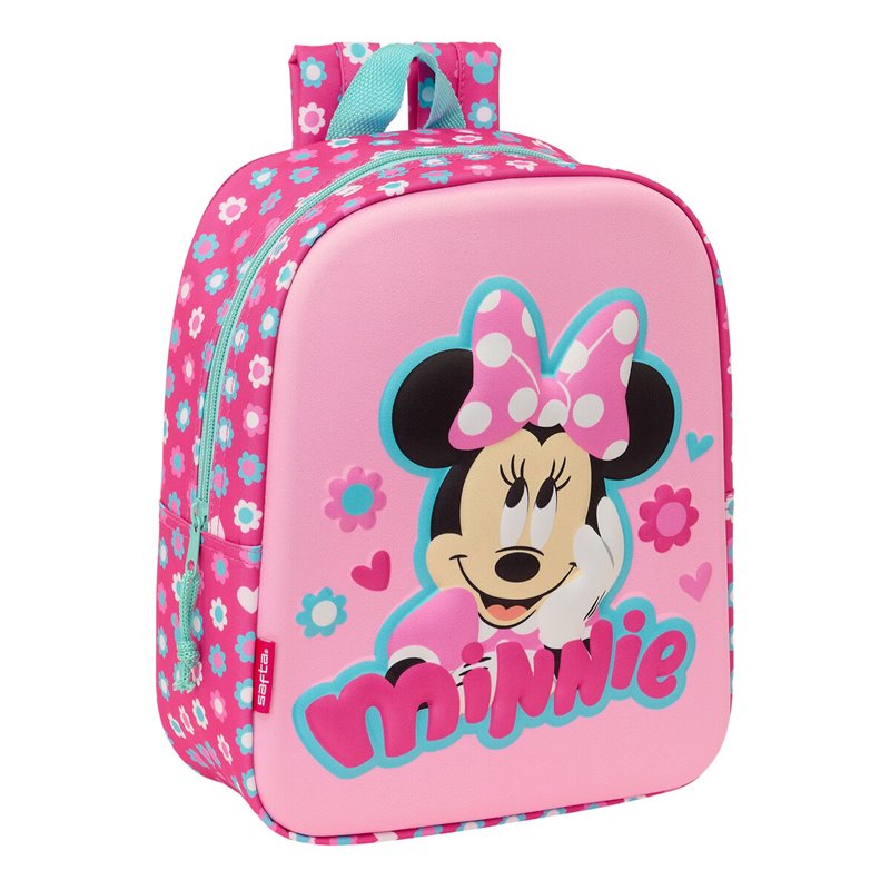 Sac à dos enfant 3D Minnie Mouse Rose 22 x 27 x 10 cm