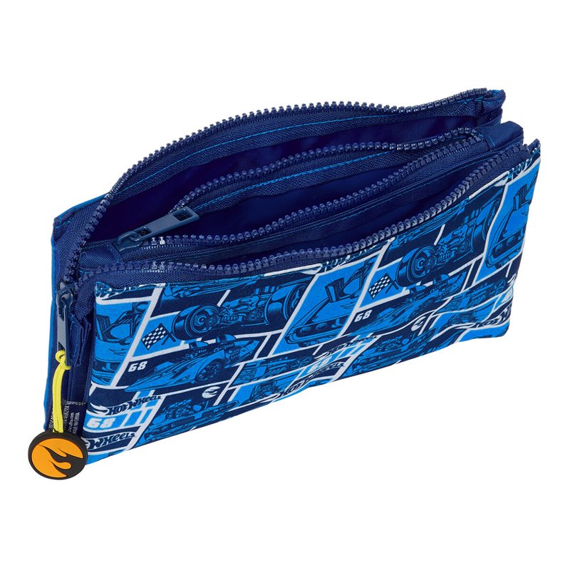 Image secondaire de Trousse Fourre-Tout Triple Hot Wheels Sonny Blue marine 22 x 12 x 3 cm