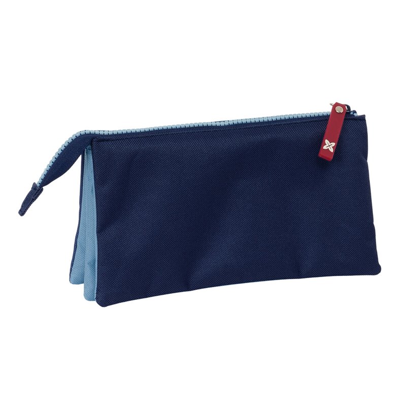 Image secondaire de Trousse Fourre-Tout Triple Munich Royal Bleu 22 x 12 x 3 cm