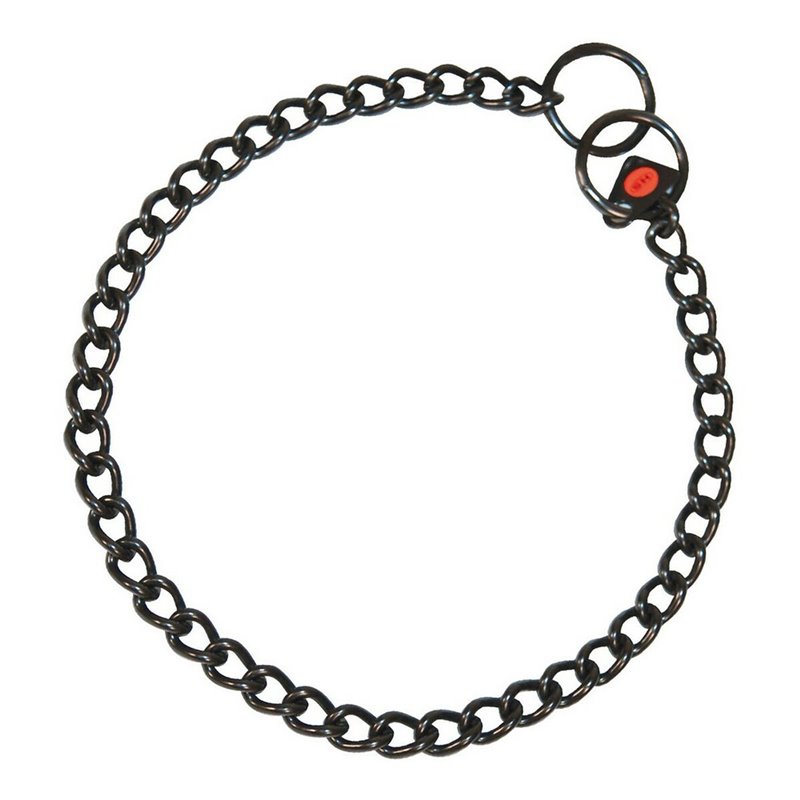 Collier pour Chien Hs Sprenger Noir 2,5 mm Maillons Court (55 cm)