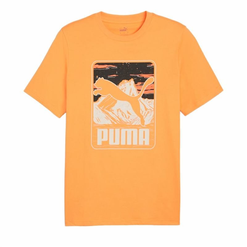 T-Shirt à manches courtes homme Puma Graphics Mountain e Clementine Orange