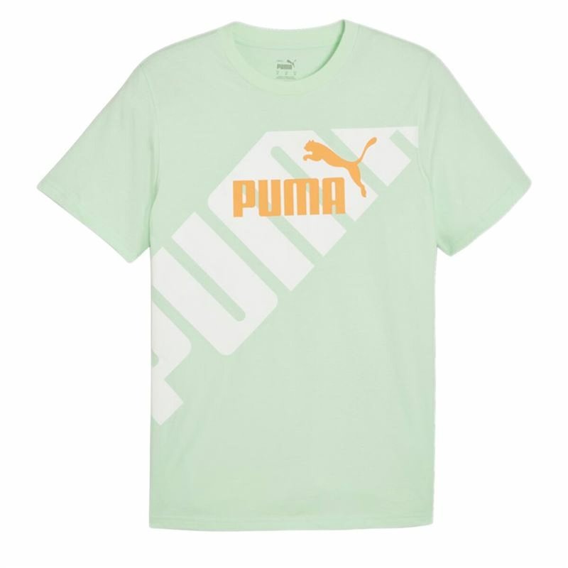 T-Shirt à manches courtes homme Puma POWER Graphic Cyan