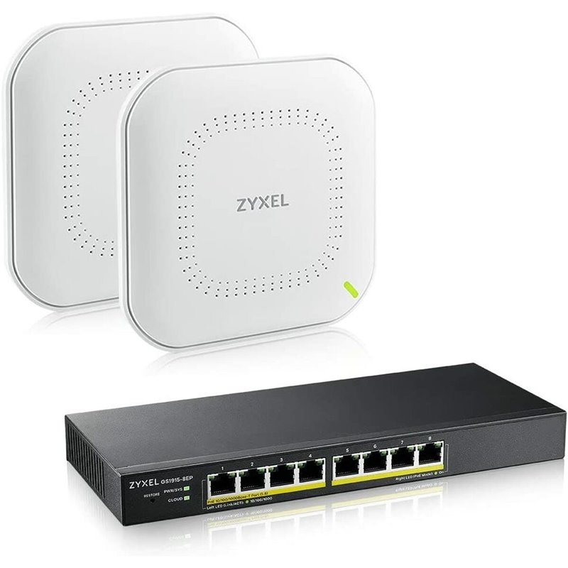 Image secondaire de Zyxel GS1915-8EP Géré L2 Gigabit Ethernet (10/100/1000) Connexion Ethernet, supportant l'alimentation via ce port (PoE) 