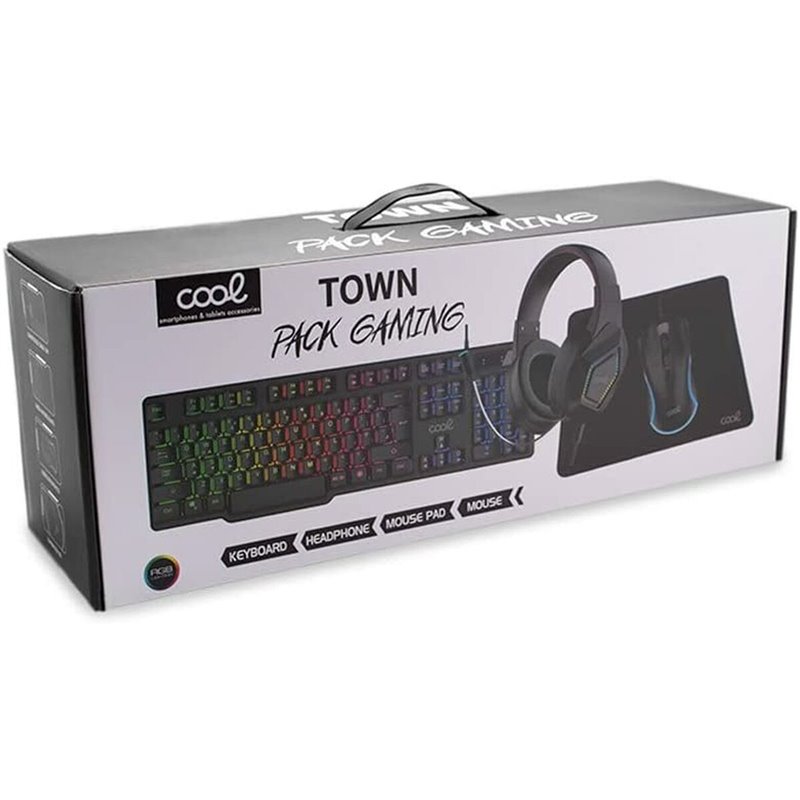 Image secondaire de Clavier et Souris Gaming Cool Town Pack Gaming Espagnol Qwerty