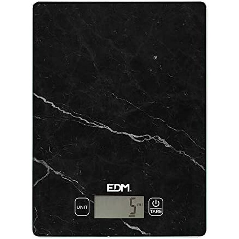 Balance de cuisine EDM Noir 5 kg (14 x 19.5 cm)