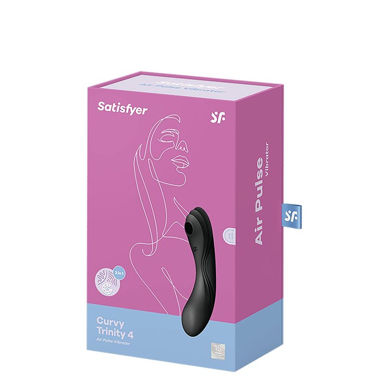 Vibration de Stimulation Double Satisfyer CURVY TRINITY 4 Noir