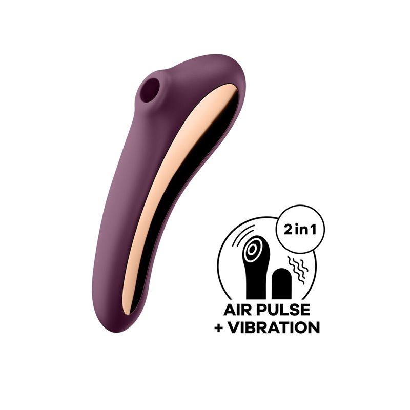 Image secondaire de Aspirateur à clitoris Satisfyer Dual Kiss Violet