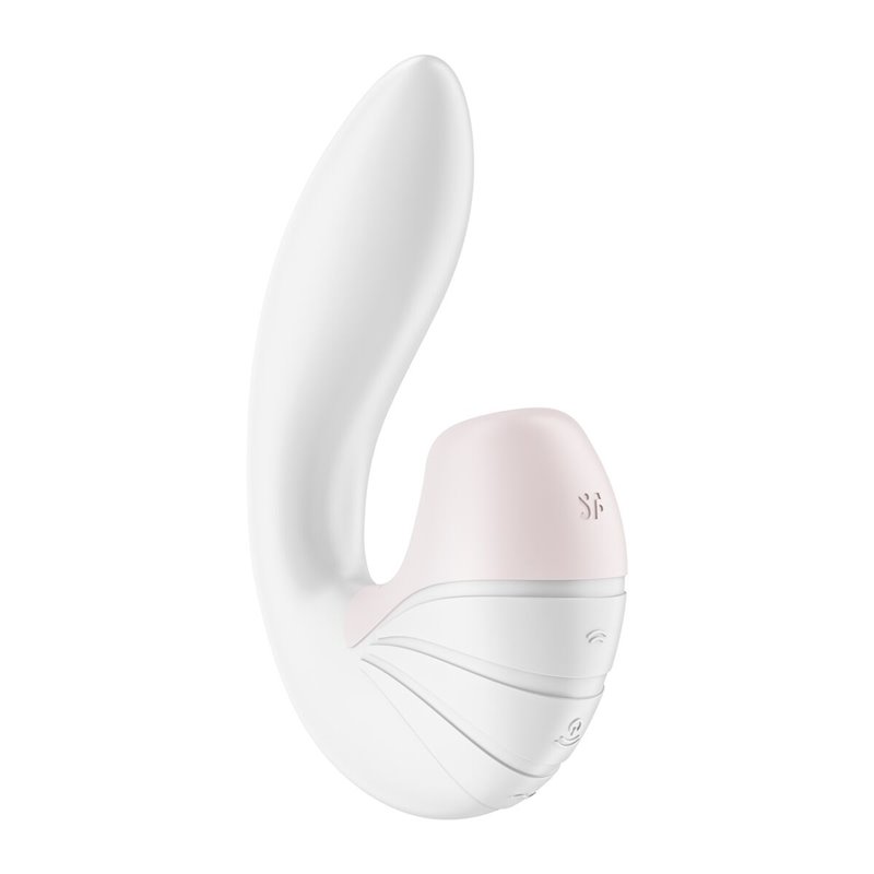 Vibration de Stimulation Double Satisfyer SuperNova Blanc