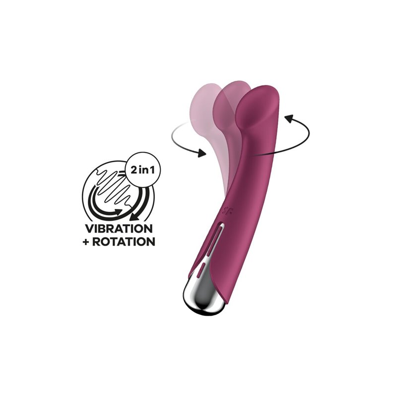 Image secondaire de Vibrateur G-Spot Satisfyer Spinning G-Spot 1 Rouge 23,5 x 11,7 x 7,5 cm