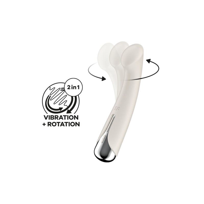 Image secondaire de Vibrateur G-Spot Satisfyer Spinning G-Spot 1 Blanc 23,5 x 11,7 x 7,5 cm