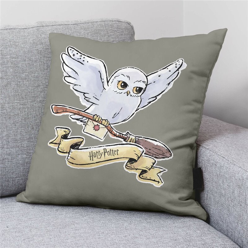 Image secondaire de Housse de coussin Harry Potter Hedwig Gris 50 x 50 cm