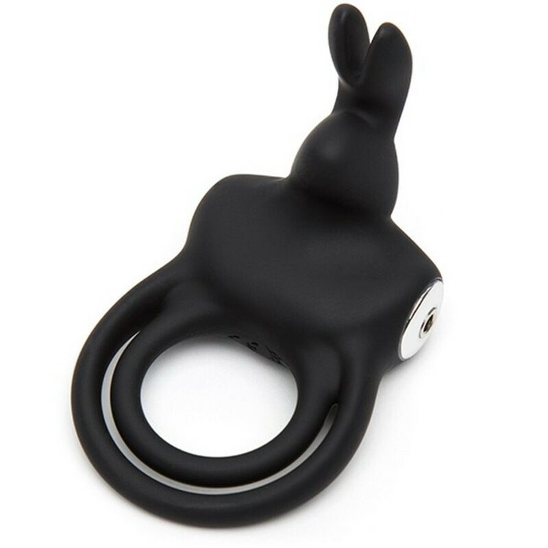 Anneau Vibrant Rabbit Love Happy Rabbit 06500 Noir