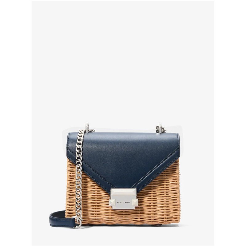 Sac à Bandoulière Michael Kors WHITNEY-NAVY Bleu 21 x 18 x 7 cm