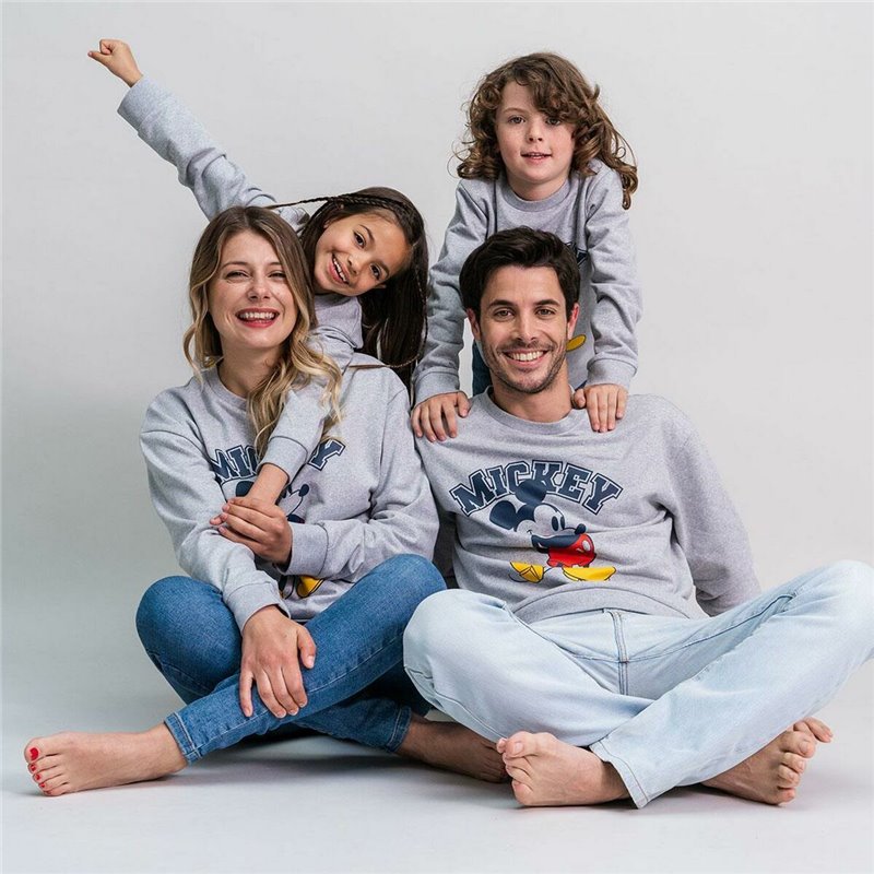 Image secondaire de Sweat sans capuche unisex Mickey Mouse Gris