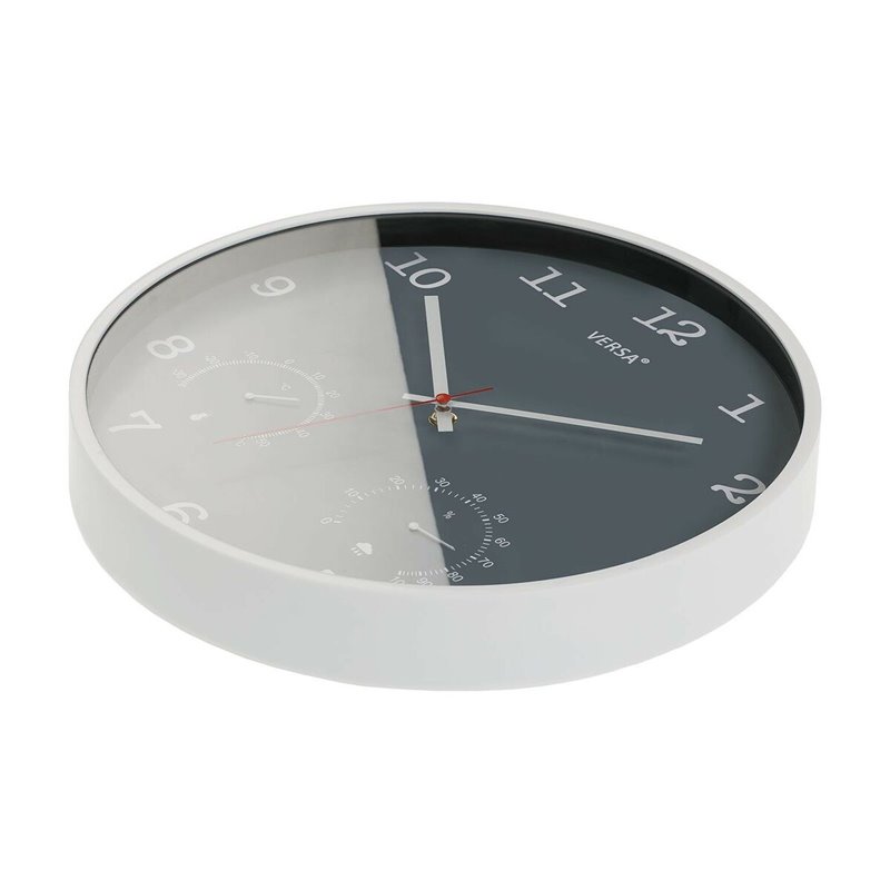 Image secondaire de Horloge Murale Versa Gris Plastique (4,3 x 35,5 x 35,5 cm)