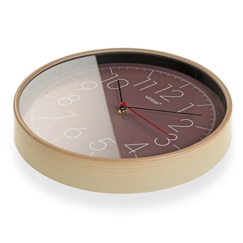 Image secondaire de Horloge Murale Versa Marron Plastique (4,3 x 30,5 x 30,5 cm)