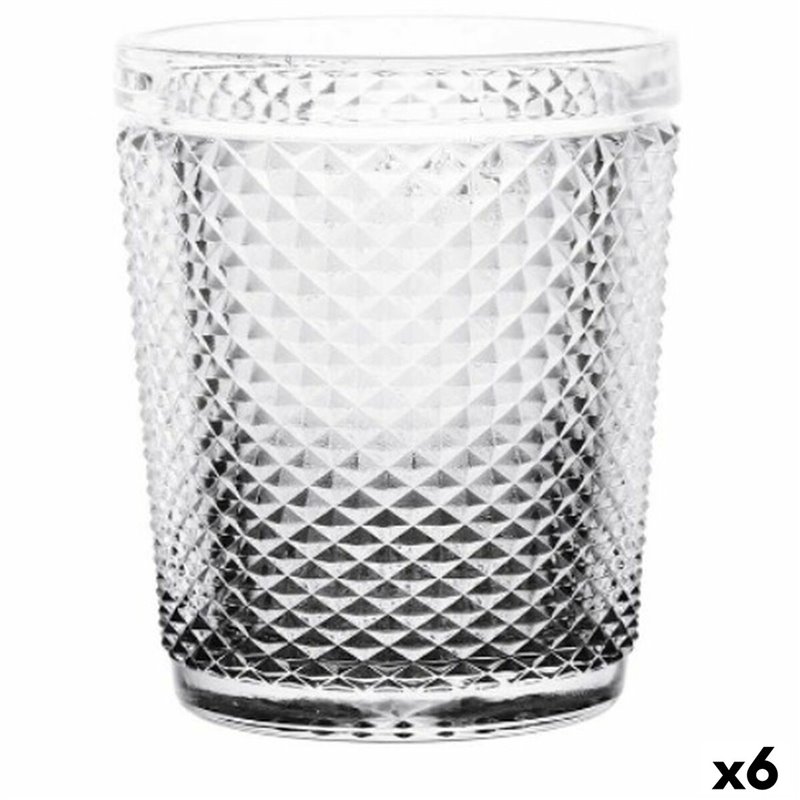 Verre Diamant Transparent Anthracite verre 300 ml (6 Unités)