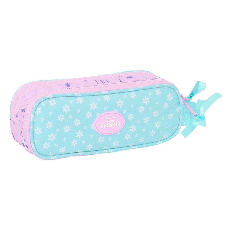 Image secondaire de Trousse Fourre-Tout Double Frozen Cool days Violet Bleu ciel 21 x 8 x 6 cm