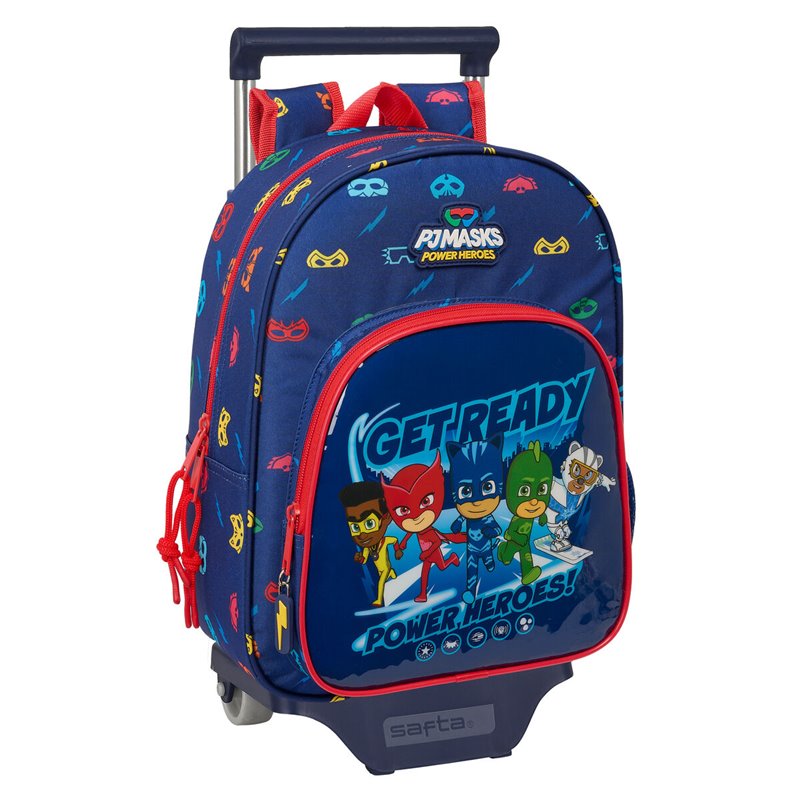 Cartable à roulettes PJ Masks Ready Blue marine 26 x 34 x 11 cm