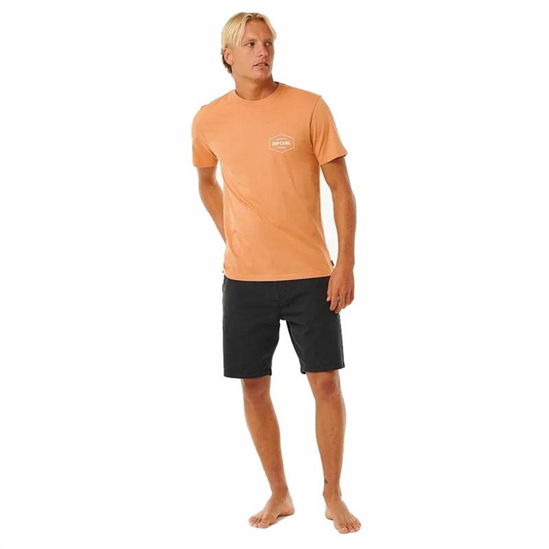 Maillot de Corps de Sport à Manches Coupe Rip Curl Stapler Marron Clair