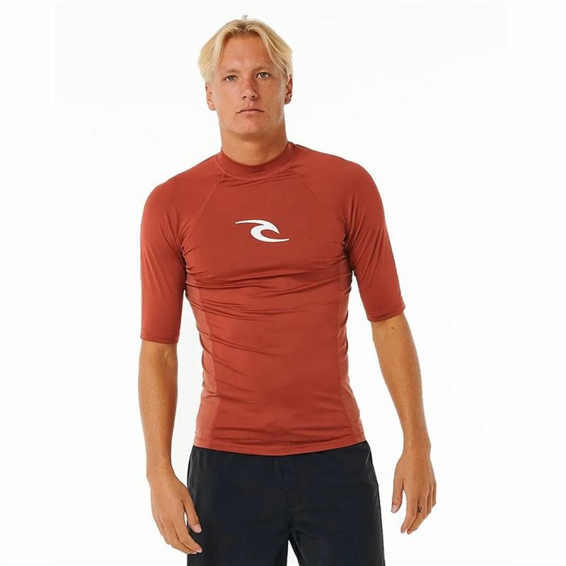 T-Shirt à manches courtes homme Rip Curl Waves Upf Marron