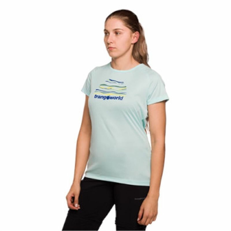 T-Shirt à manches courtes femme Trangoworld Trangoworld Sihl Aigue marine