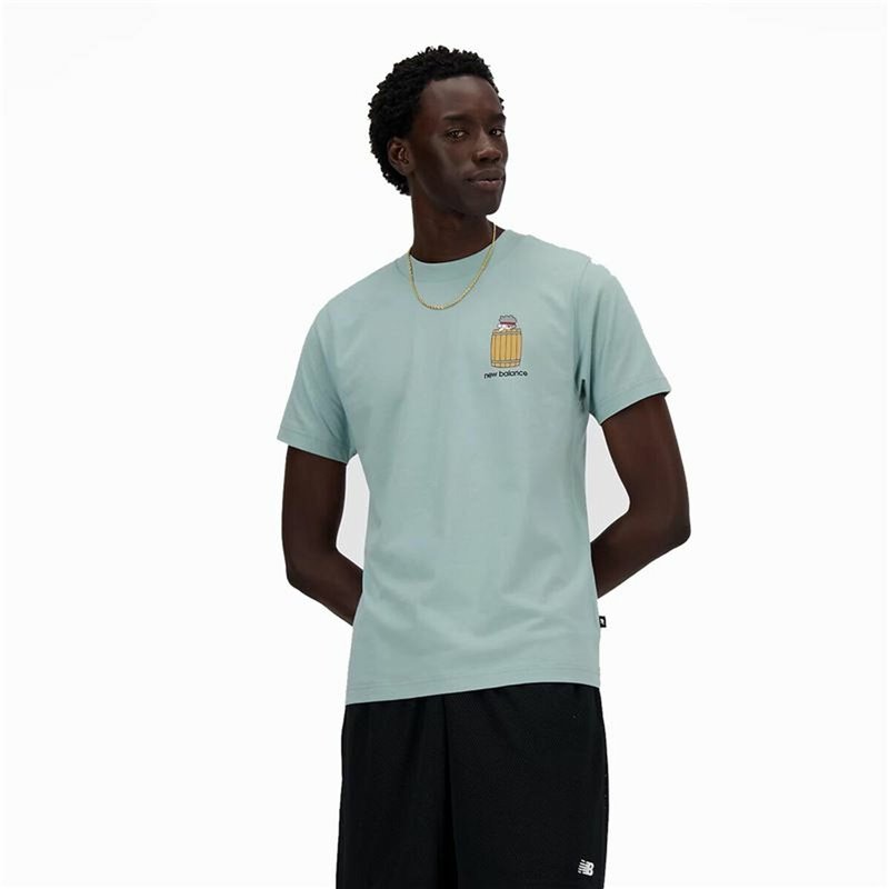 T-Shirt à manches courtes homme New Balance Sport Essentials Barrel Bleu clair