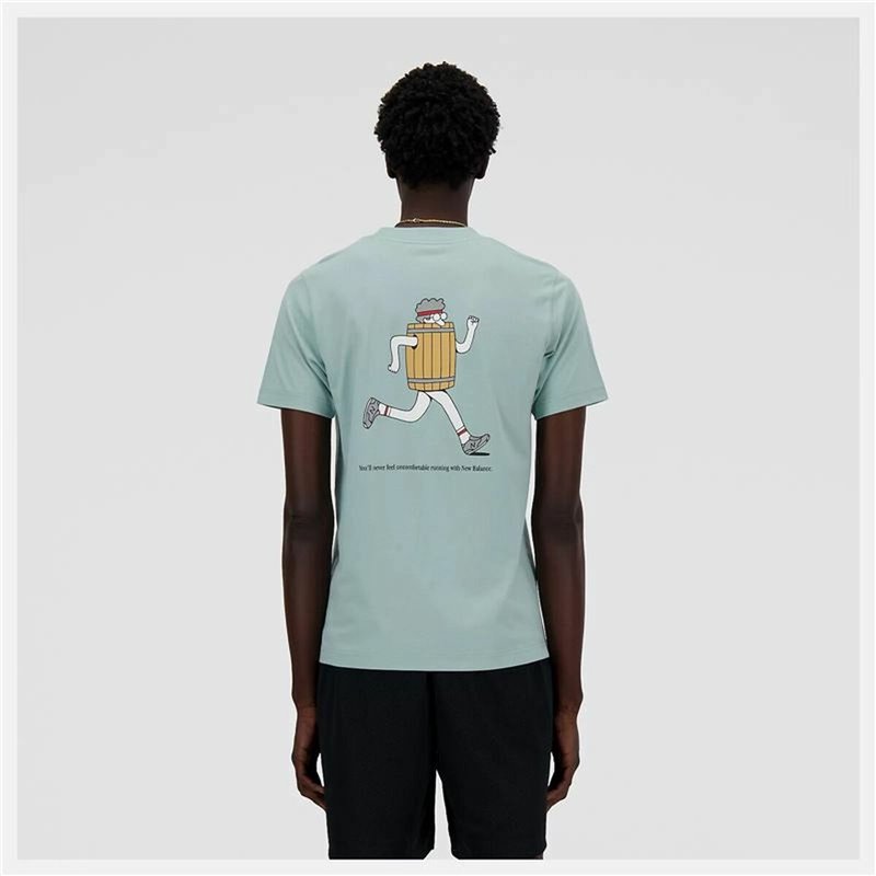 Image secondaire de T-Shirt à manches courtes homme New Balance Sport Essentials Barrel Bleu clair