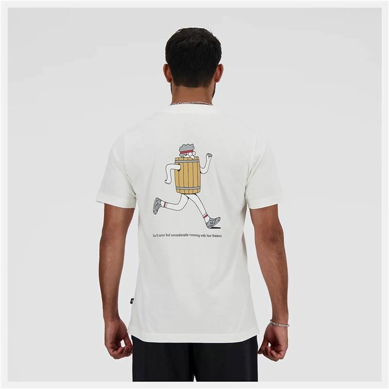 Image secondaire de T-Shirt à manches courtes homme New Balance Sport Essentials Barrel Blanc